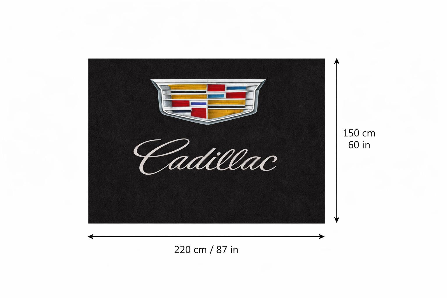 Cadillac Garage Mat | Premium Logo Rug 5x7 ft