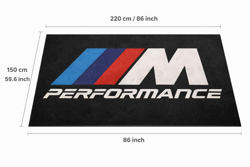 BMW M Performance Garage Mat | Premium Logo Rug 5x7 ft
