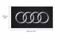 Audi garage mat premium logo rug 5x7 ft – Luxe Garage Lab