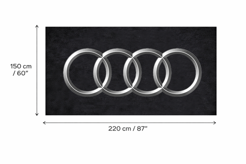 Audi garage mat premium logo rug 5x7 ft – Luxe Garage Lab