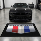 Camaro garage mat premium logo rug 5x7 ft – Luxe Garage Lab