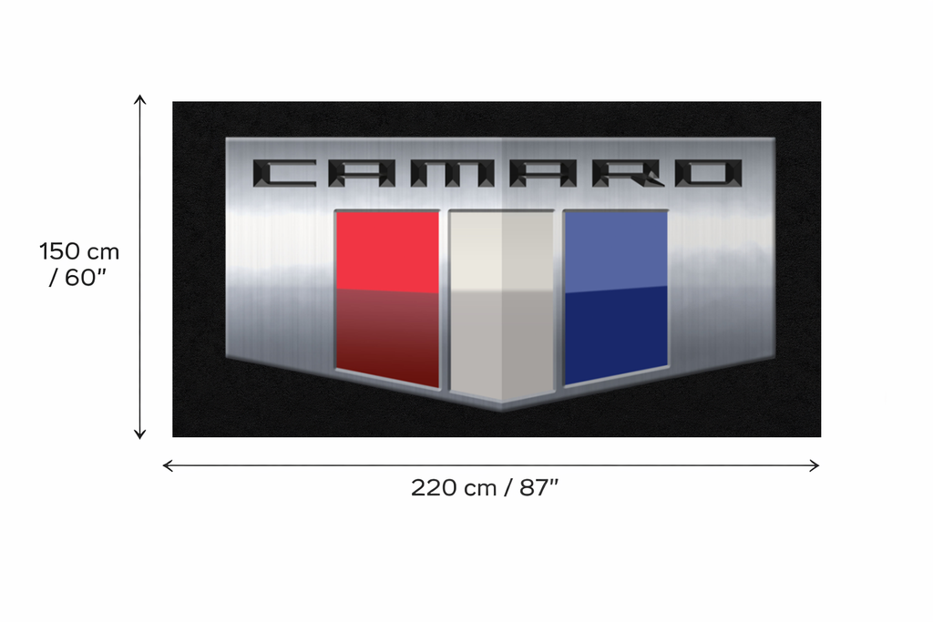 Camaro Garage Mat | Premium Logo Rug 5x7 ft