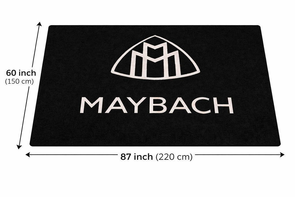 Maybach Garage Mat | Premium Logo Rug 5x7 ft