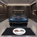 Corvette C2 garage mat premium logo rug 5x7 ft – Luxe Garage Lab
