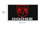 Dodge Garage Mat | Premium Logo Rug 5x7 ft