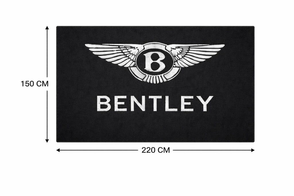 Bentley Garage Mat | Premium Logo Rug 5x7 ft