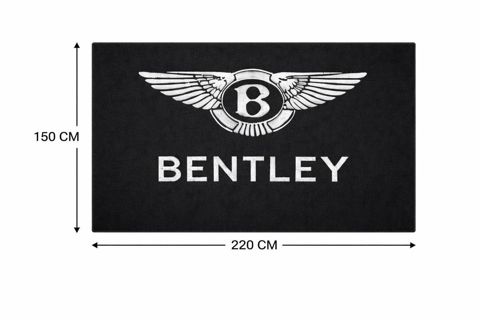 Bentley Garage Mat | Premium Logo Rug 5x7 ft
