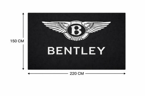 Bentley Garage Mat | Premium Logo Rug 5x7 ft