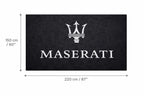 Maserati Garage Mat | Premium Logo Rug 5x7 ft