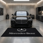 Mercedes-Benz garage mat premium logo rug 5x7 ft – Luxe Garage Lab