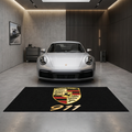 Porsche 911 garage mat premium logo rug 5x7 ft – Luxe Garage Lab