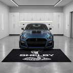 Shelby garage mat premium logo rug 5x7 ft – Luxe Garage Lab