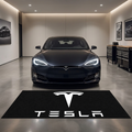 Tesla garage mat premium logo rug 5x7 ft – Luxe Garage Lab